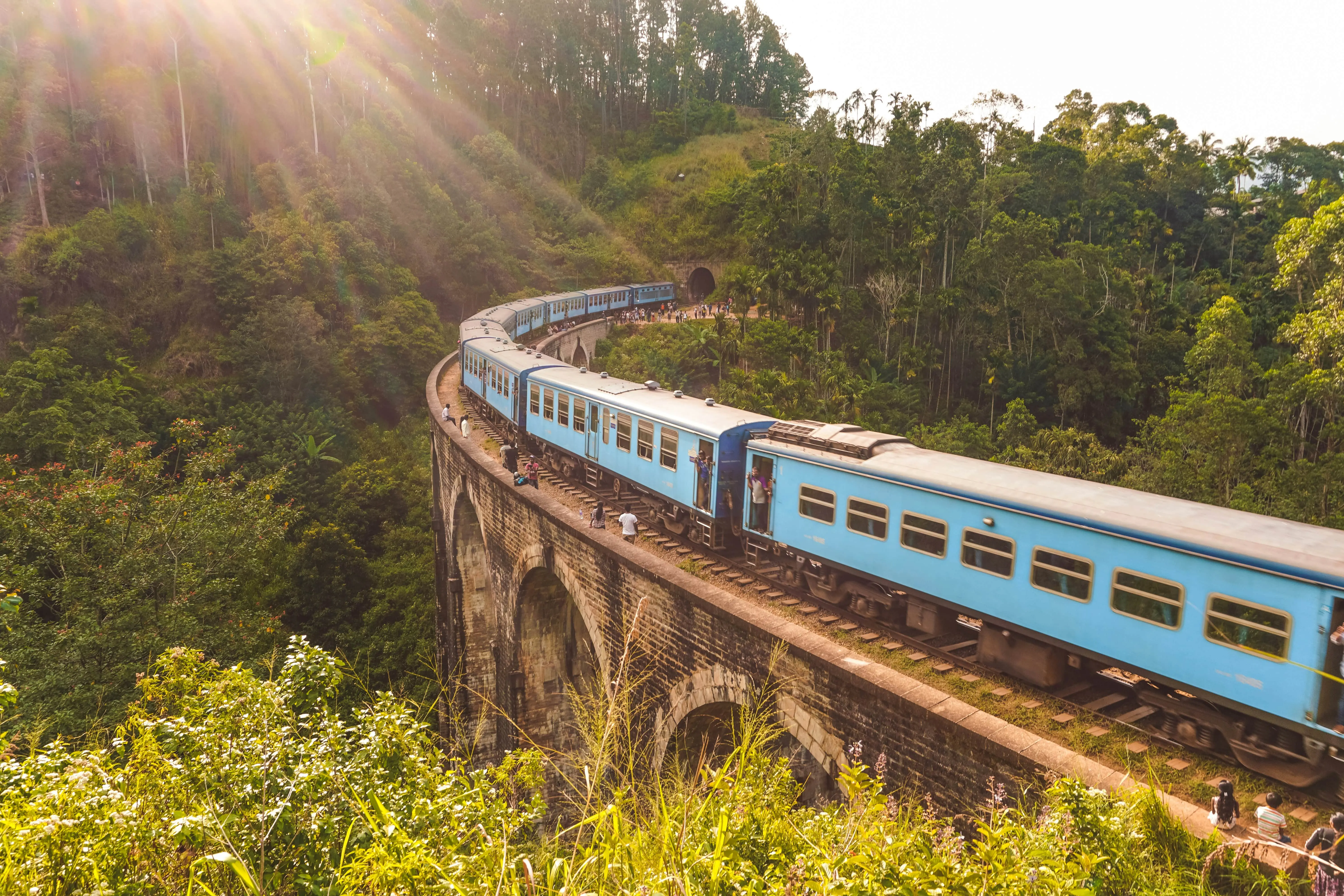 Scenic hill country cycling and train route